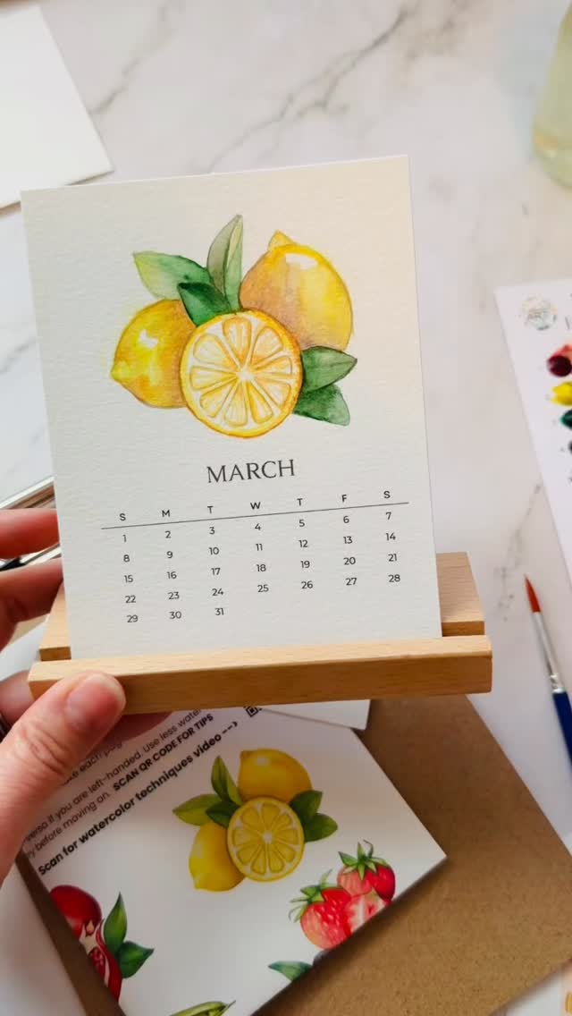 🍋 Time to finally paint MARCH 😅
If you are like me and time feels like a sneaky little sob that disappears just as fast as it appears then you might be painting your paintable calendar in any order you have time for. 😄
(Which might mean saving the January and February paintings for another time. 😂 )
Cross your fingers that I can paint April before it begins.
#watercolor #watercolorkit #landaruenartshop #landaruenart #watercolordaily