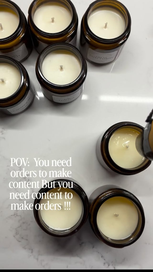 And the vicious cycle continues 🔁 🙂↕️#soycandles #smallbusiness #handmadecandles #shophandmade #crueltyfree