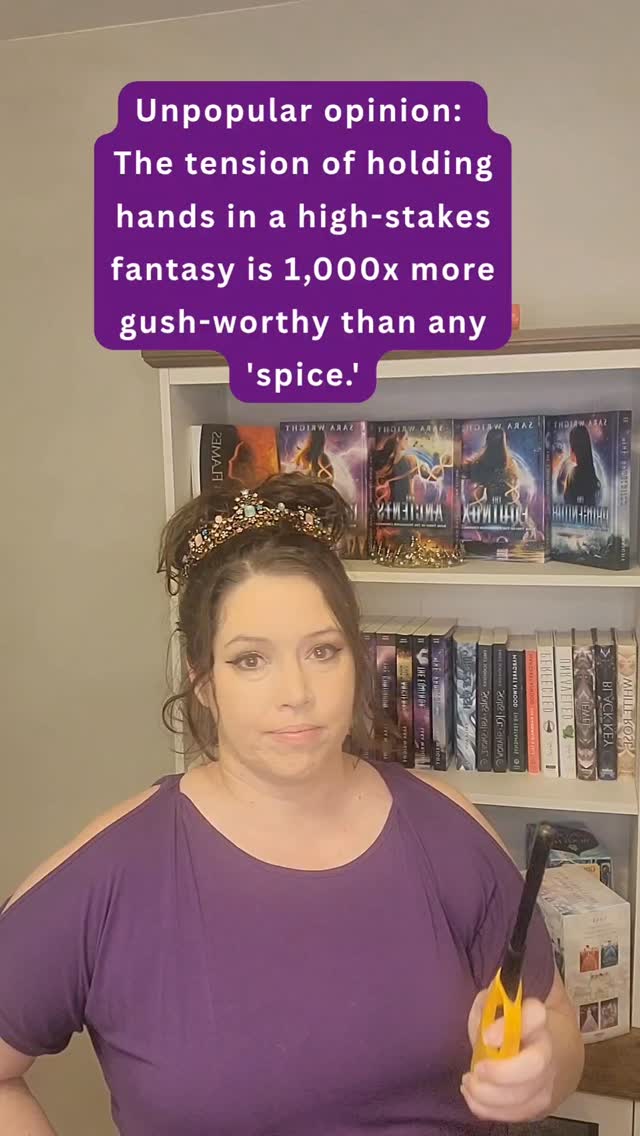 One thing about my dystopian fantasy books is there will never be spice... unless it gets into their food.
Honestly, I'm allergic to most spices in real life too, so it just makes sense. 😂
I write dystopian fantasy romance where the world is crumbling, the stakes are impossible, and the most electric moment might just be a hand held a little too long.
The slow burn. The almost-touch. The moment their fingers brush and your whole chest caves in... that's where I live as a writer.
No explicit scenes. No open doors. Just a swoony kiss that somehow wrecks you completely... because you earned it getting there.
If that sounds like your kind of story, I have a feeling you'll feel right at home around here.
And say hi in the comments. 👇
#sarawrightbooks #cleanfantasy #fantasyreaders #nospicebooks #DystopianFantasy