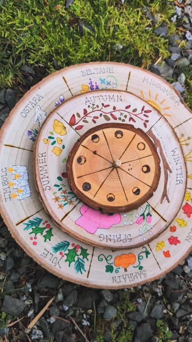 Happy Ostara
If you already own a Forest Learning Tools Calendar, today’s the perfect day to turn the wheel and mark the first day of spring—a time when light and dark are equal 🌞🌚.
Don’t have a calendar yet? Limited quantities are available! Find us at @4wfaerieevents @marywinspearcentre on March 28th and 29th.
DM us to place a preorder for April shipping. Embrace the seasons and honor the festivals with this unique, handcrafted calendar wheel!
#happyostara #firstdayofspring #woodresources #WiccanCalendar #naturalholidays