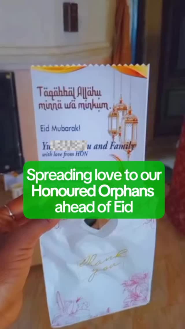 “I feel loved”🥹😍. Maasha Allah
Everyone deserves a joyous Eid and we are happy to extend this joy to our Honoured Orphans across Nigeria
Eid Mubarak in advance. Taqabalallahu minna wa minkum
.
.
.
.
.
#honouredmuslimnetwork #ramadanday30 #eidsaeed