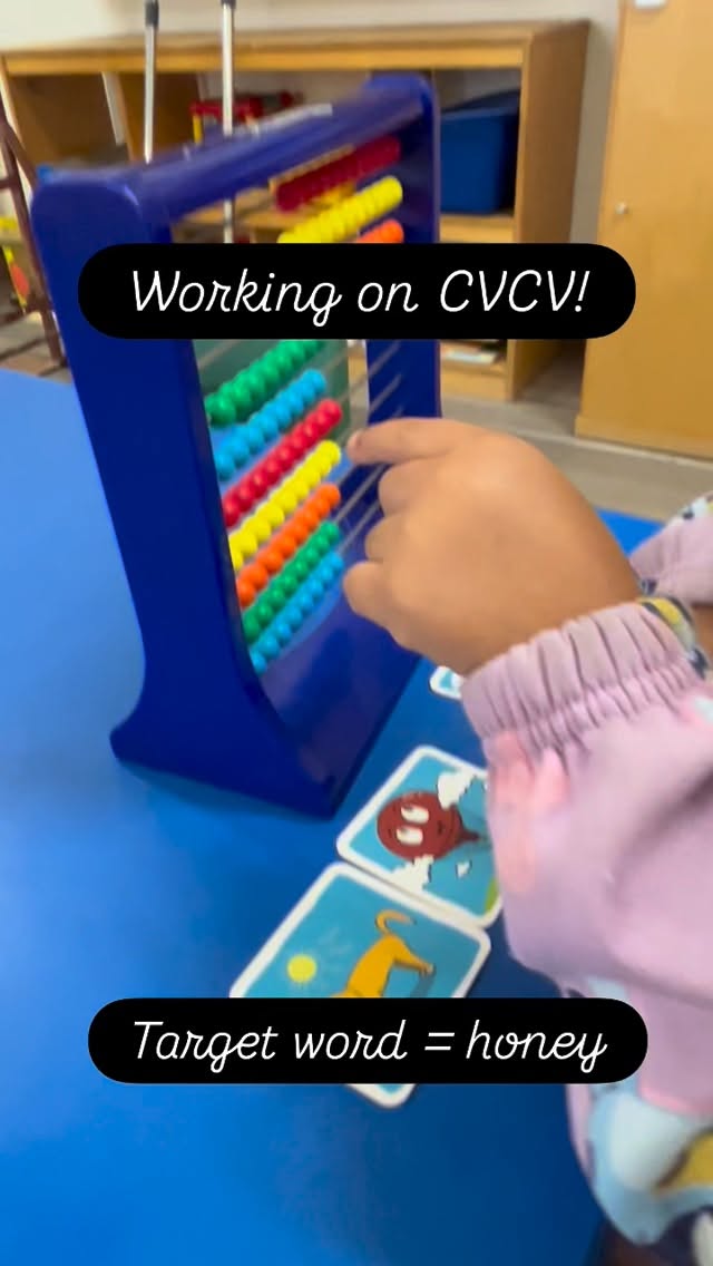 I was so proud of this kiddo as she tackled the CVCV word “honey”! I love working on as many trials as possible for speech sound kiddos with an abacus. They get the feel of sliding something across with their fingers, it’s colorful, and portable to take with me when I’m going from daycare, to private school, and then back to the office! Of course you can’t forget one of my go to therapy materials are these Bjorem speech sounds cue cards. My deck is well used and loved! Speechies what are some of your favorite tools! Let me know below 👇🫶#bebravespeechtherapy #speechtherapy #escondidocalifornia #escondidomoms #escondidokids #privatepracticeslp #northcountysdmoms #sanmarcoscalifornia #sanmarcosmoms #speechtherapist