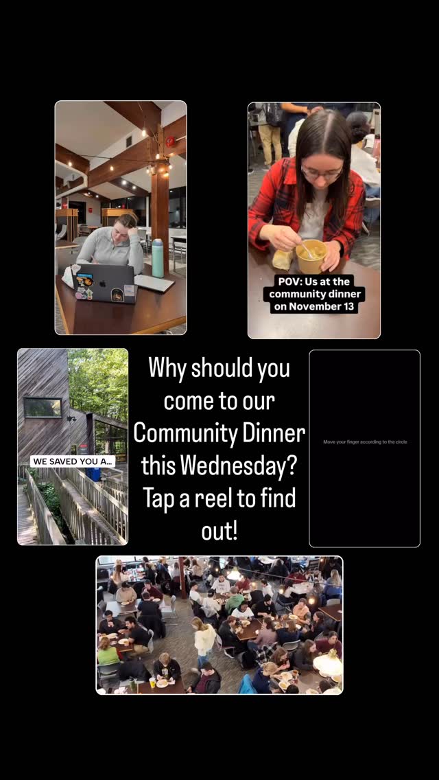 Why should you join us? Tap on a reel to find out!
Our final Community Dinner of the year is happening next Wednesday (March 25) at 6pm in the Faith and Life Centre!
Community Dinner’s are a a great opportunity to take a break from studying and connect with others over a home cooked meal. All are welcome, bring a friend!
DM us with any questions!