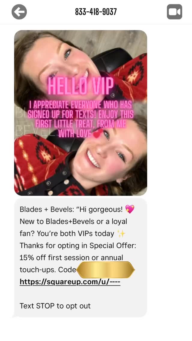 What does it mean to sign up for exclusive text offers?
VIP offers like this and other sweet deals, that only go out to a you ✨
.
#vipclients #pmu #va
.
Learn how to sign up ⤴️
