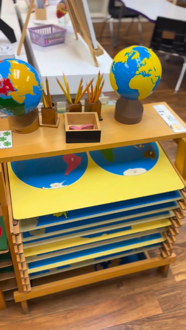 The beauty of Montessori education: hands on learning, freedom of movement, responsibility, independence; where children work at their own pace and develop a genuine desire for learning 🧠📚 #montessori #education #bilingual #spacecoast