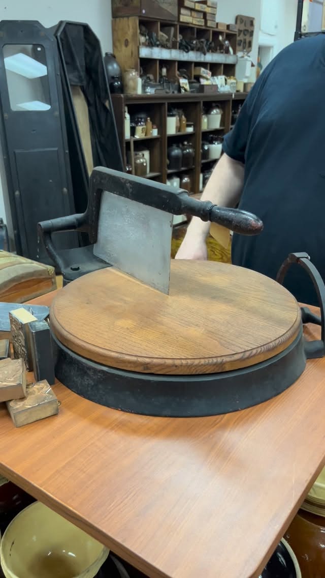 Look at this cool cheese cutter. Unfortunately it sold before we even got to post it—but still wanted to show it off!
