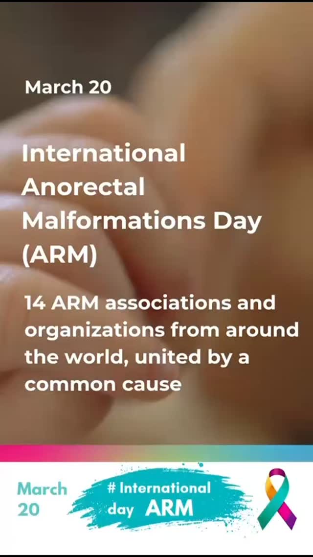 🌍 World ARM Day – March 20 💙
Join us in raising global awareness for Anorectal Malformations! Share our official video tag fellow organizations, and connect worldwide. Together, we support patients, families, and an international community of care. Let’s make our voices heard!
#InternationalARMDay
