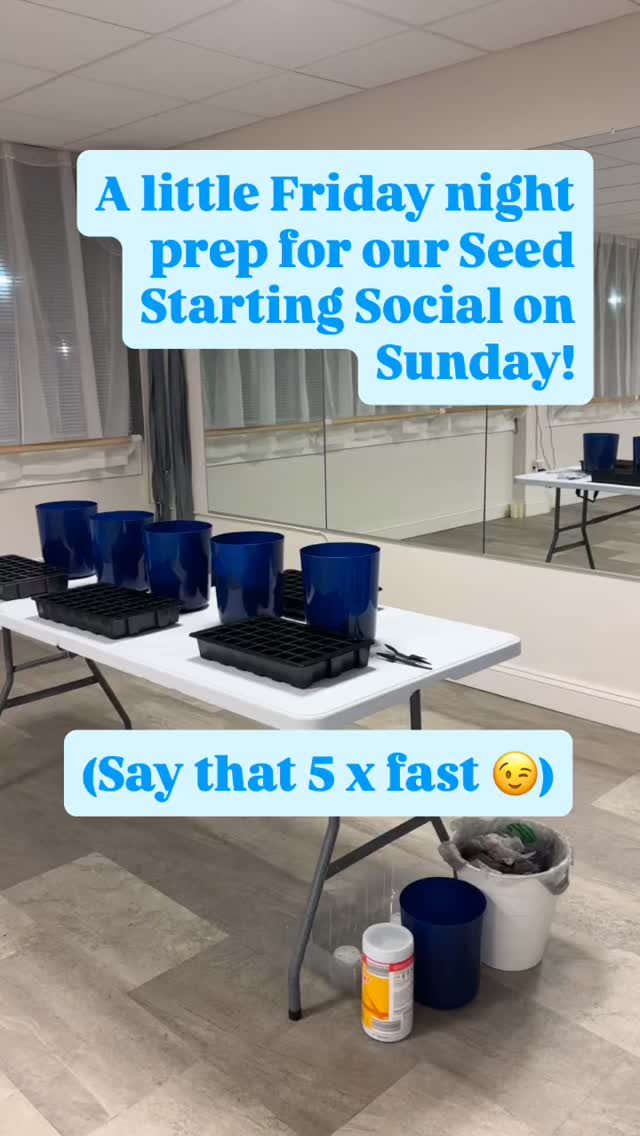 Itās been a tough Winter. And a tough couple of weeks as this season comes to a close. But as I prep for our Seed Starting Social on Sundayā¦.Im reminded that all good things grow out of the dirt.