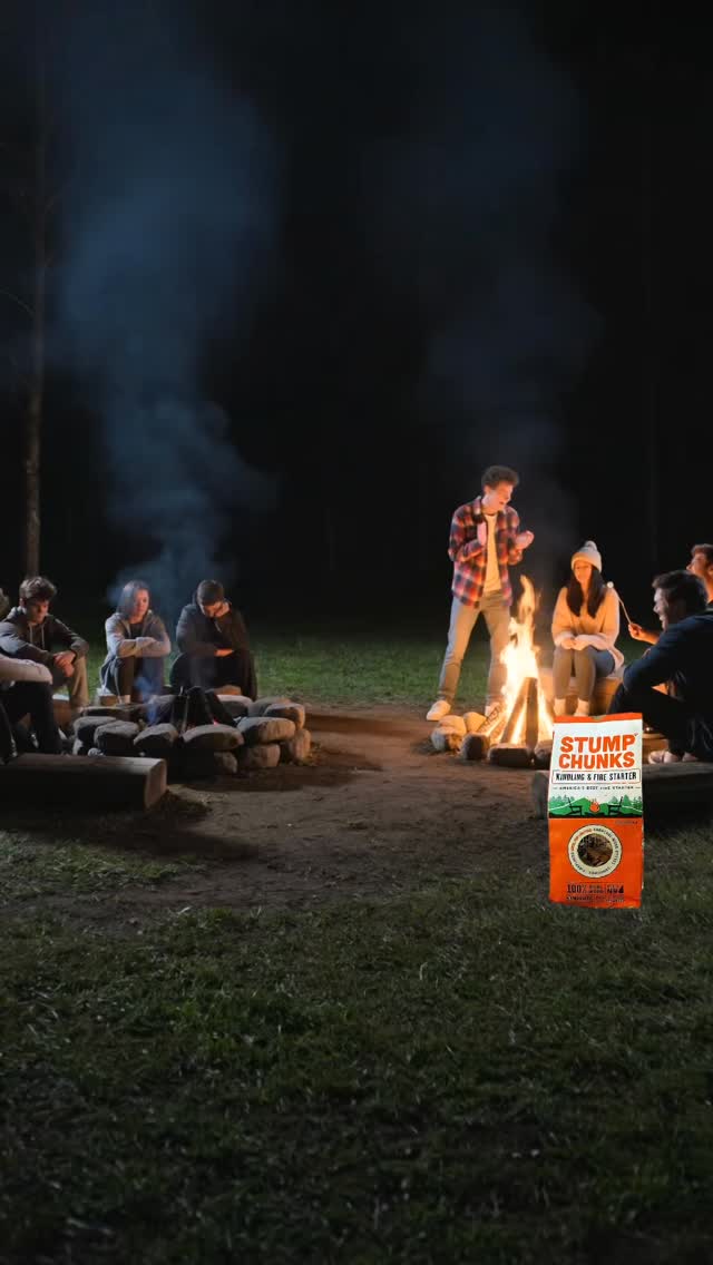 A natural firestarter you can trust!
StumpChunks for the win! 🔥
#campfire #fun #camping