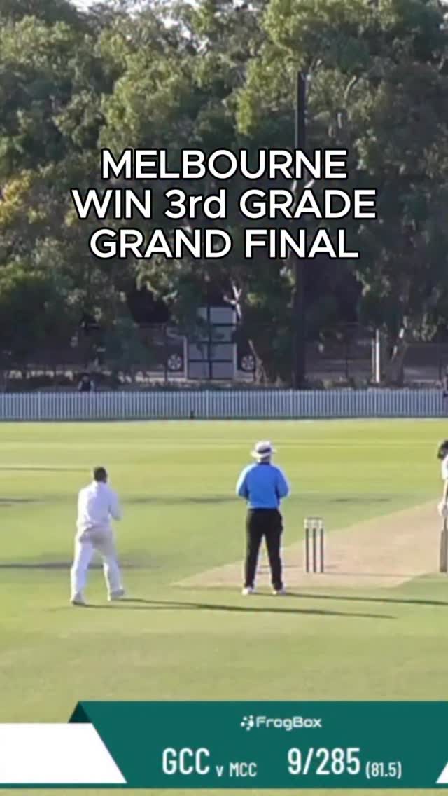 🏆 @melbournecc_1838 🏆
The Dees defeated the Cats by 41 runs to clinch the 3rd XI flag 🚩
#VicPremCricket