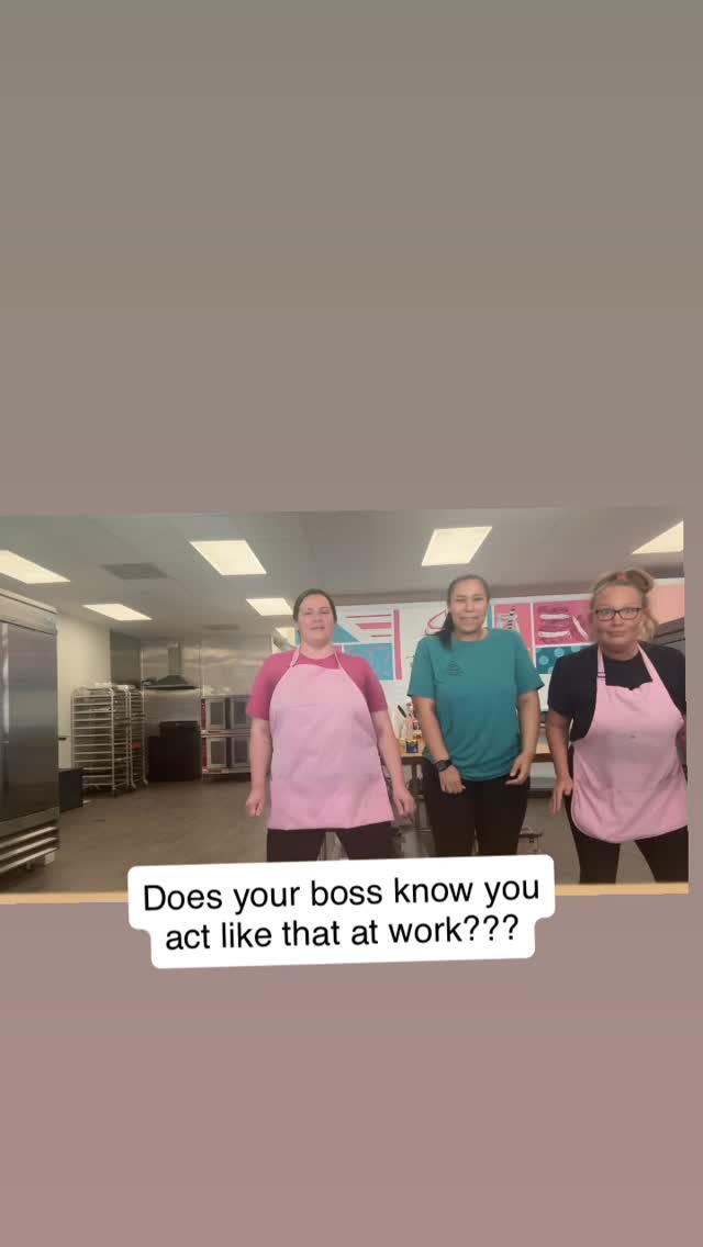 Does your boss know you act like that at work…YES, yes she does 🤣….she acts just like them!
