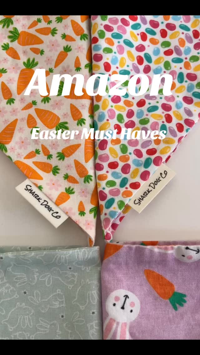 Easter is almost here 🐣
Make sure your dog is part of the fun in a cute Easter scrunchie bandana!
Available on Amazon and sharkdogco.com
#sharkdogco #unleashtheshark #scrunchiebandana #easterbandana #dogeasteroutfit