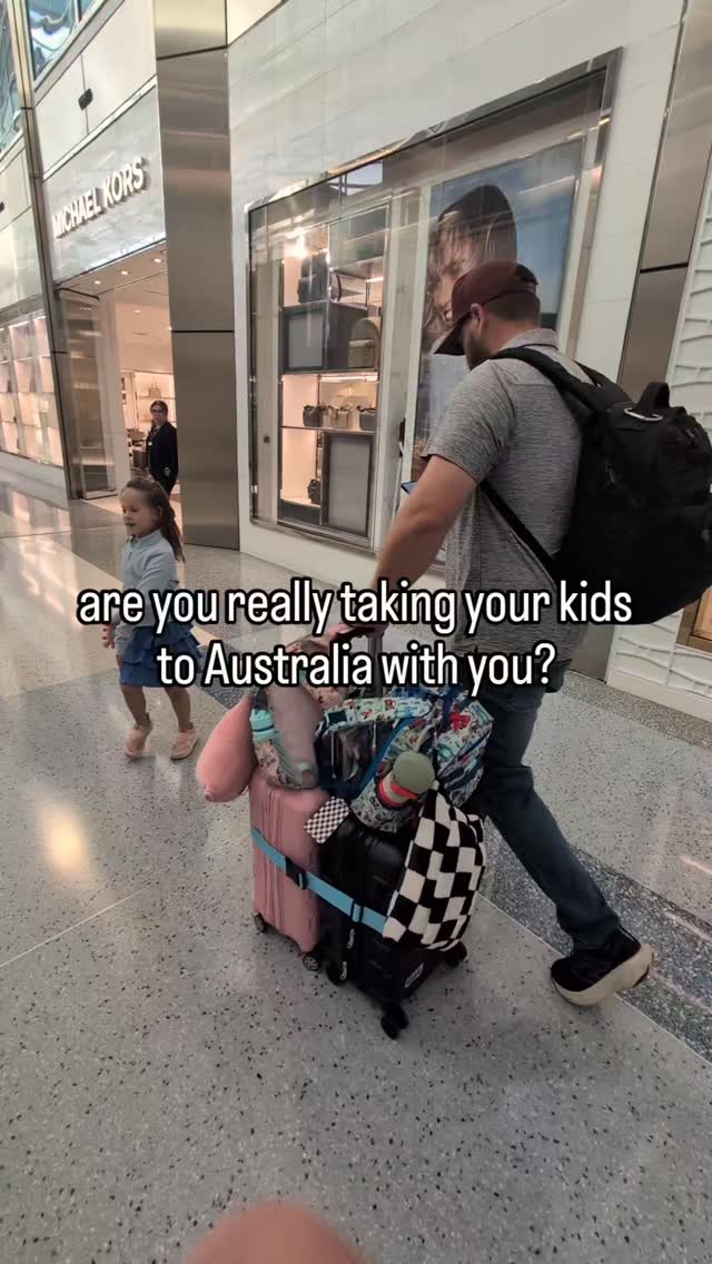 Are you really taking your 1 year old and 4 year old on an 18 hour flight to Australia?! ✈️ 🇦🇺 🧳
Heck yeah!!