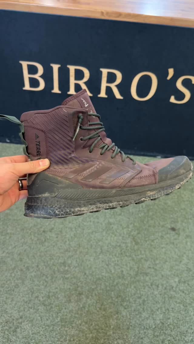 Customer requested a bright sole for these #adidasterrex boots. Green #vibramsoles fitted.
#repairifyoucare #shoerepair #colne