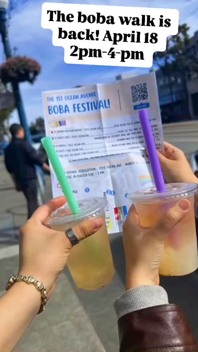 Tickets here: https://www.eventbrite.com/e/2026-ocean-avenue-boba-festival-tickets-1984597433347. #ingleside #oceanave #boba #thingstodoinsf