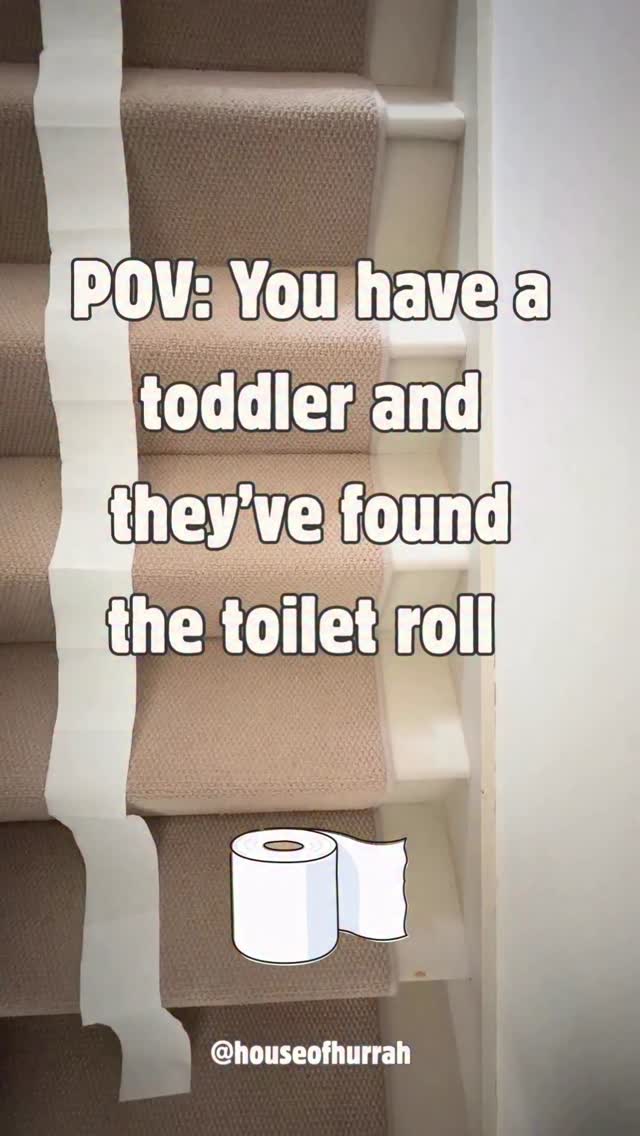 Tell me it’s not just my two year old whose favourite game is to unravel toilet paper around the house and make beds for her cuddlies?!
.
#toddlerlife #toddlermum #parentinghumor #mumlife