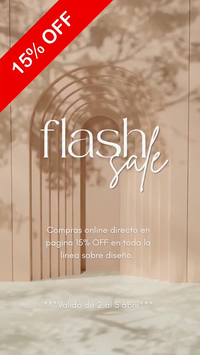 2 al 5 de abril 15%Off en pedidos ONLINE desde nuestra página web descuentos automáticos en LINEA SOBRE DISEÑO.
** RECUERDA QUE MANEJAMOS 2 MESES DE ENTREGA APROX**