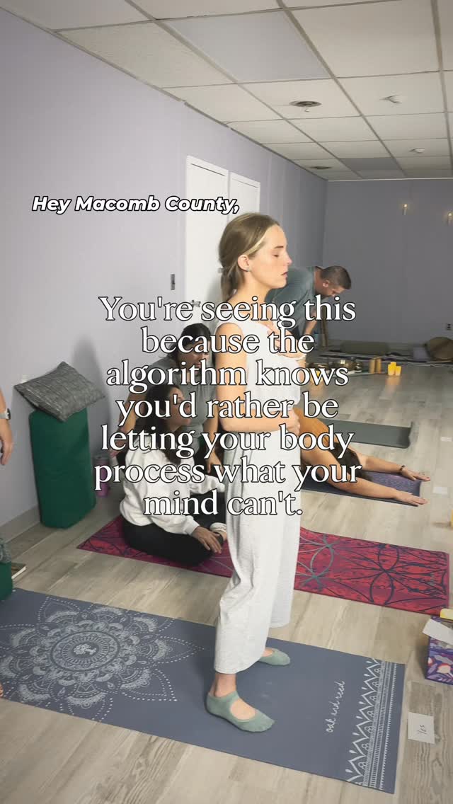 Good news: Oasis Well Being offers 2-hour Breathwork + Sound Ceremonies right here in St. Clair Shores so you have a place close to home to let go, be held, and reconnect with yourself.
Imagine: walking into a space where you can fully exhale, being guided through breath and sound as your body softens and opens...feeling emotions move through instead of staying stuck...and leaving lighter, clearer and deeply supported in community.
That's what our St. Clair Shores clients get to experience. And you can too.
Reserve yiur spot in our next Ceremony and give your body the space it's been asking for.
📍Oasis Well Being I St. Clair Shores, Michigan