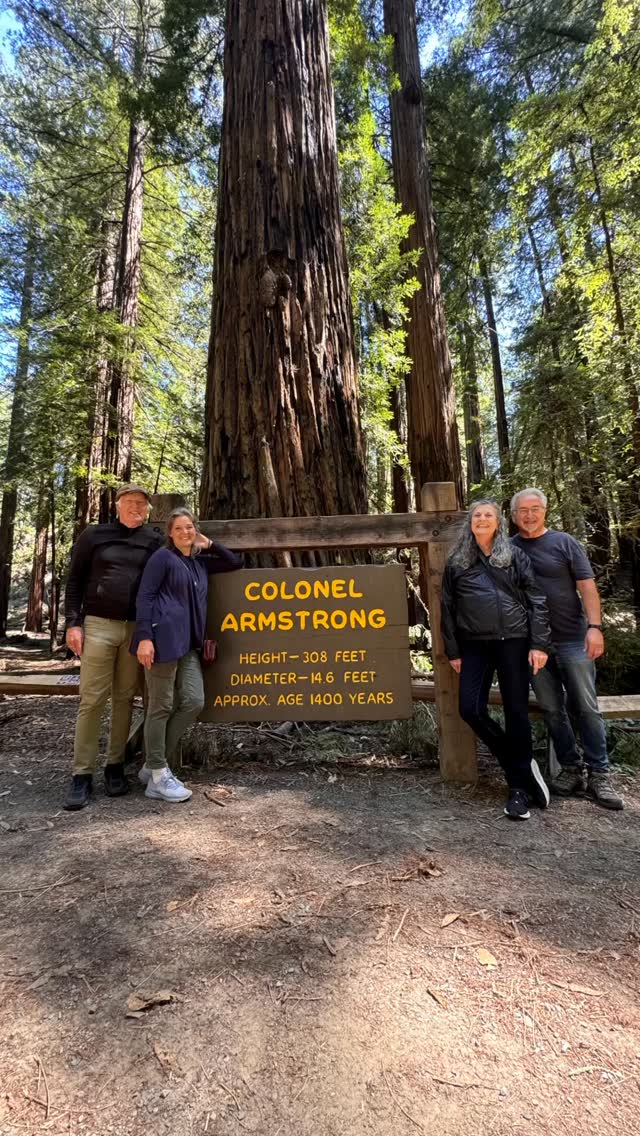 Great day of hiking the Armstrong Redwoods Reserve with @pastorbillwalden and Deb… “The fruit of the righteous is a tree of life, and whoever captures souls is wise.” (Proverbs 11:30)…. We also enjoyed meeting new friends Kate, Cody, Charlie and Scarlett from Utah… the Lord has a reason for that… can’t wait to see it unfold. #armstrongredwoodsstatenaturalreserve #redwood #redwoodforest #praisethelordforhiscreation #refreshing