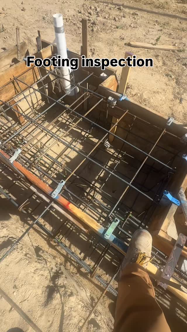Here’s a quick preview of a large footing inspection. This is a periodic inspection, just checking the rebar at this time. I’ll be back next week to check all the anchor bolts and templates for the steel columns. #deputyinspector #construction #specialinspections #engineering #specialinspection