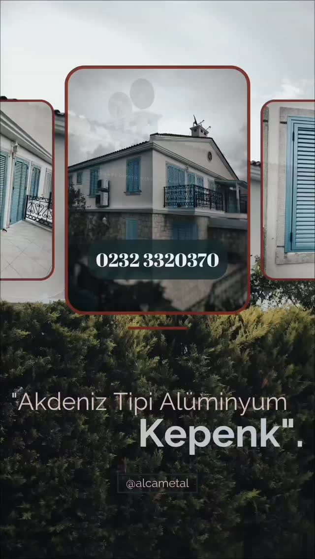 Alüminyum Kepenk Bakim istemez korozyona dayanıklı. Klasik görünüm hareketli yada Sabit Lamelli üretilebilir. #kepenk #egetipikepenk #alacati Teklif alın