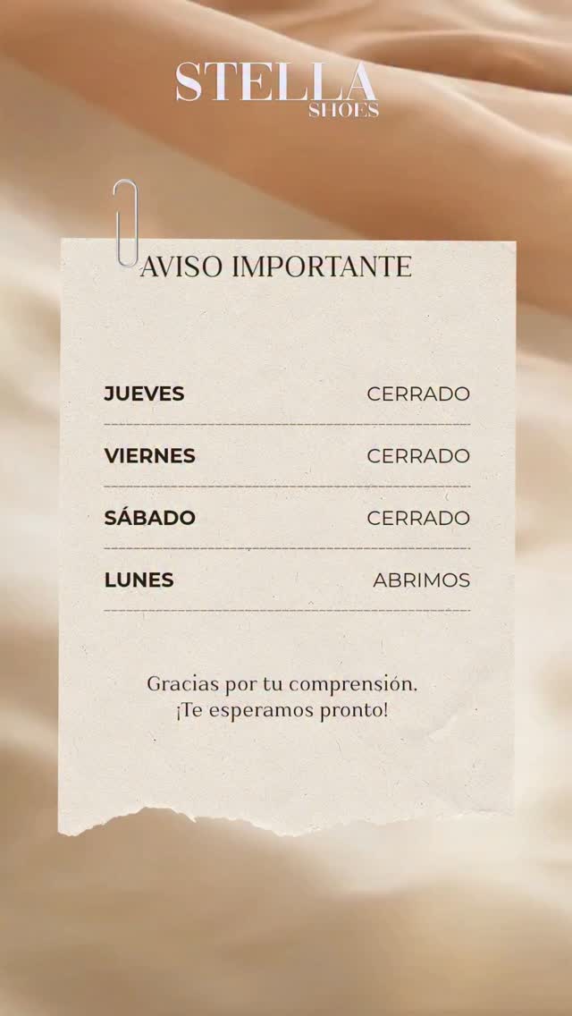 Esta semana santa tienda cerrará JUEVES - VIERNES - SÁBADO.
Las esperamos a partir del día Lunes en nuestro horario regular.