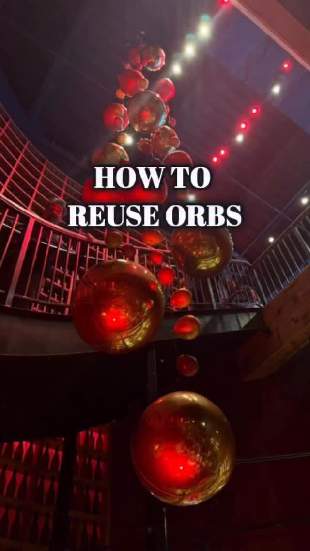 Ever spend hundreds of dollars on orb foil balloons for an amazing setup… only to break it all down hours later and realize all that money literally went down the drain? 🫠
Yeah… us too.
But here’s a pro tip so those orbs don’t go to waste. Instead of throwing them away, you can reuse them multiple times with this simple trick and get more bang for your buck.
How to reuse your orb foils:
Step 1: Cut the orb at the neck just above the seal.
Step 2: Deflate the orb and remove the valve.
Step 3: Take an 18” latex balloon (we like Sempertex because they’re nice and round) and insert it inside the deflated orb.
Step 4: Squeeze out the air from the foil, then inflate the latex balloon until the orb becomes smooth and wrinkle-free.
Step 5: Tie the latex like normal. For extra security, trap part of the foil nozzle inside the knot.
And just like that… BOOM — your orb balloon is back in action. 🎈
Save this tip for your next setup!
.
.
.
#balloondecoration #balloontips #ballooncolumns #tipoftheday #tipsandtricks