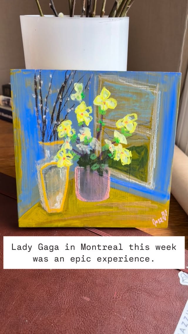 I went to my first Lady Gaga show and I cried at least three times. Talk about art that makes you feel something. #ladygaga #ladygagafan #ladygagaart #abstractexpressionism