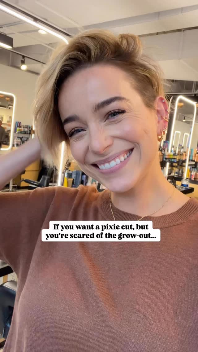 Before I was the girl with the curly bob, I was the girl with the pixie. Trust, I know ball and a growout hated to see me coming.