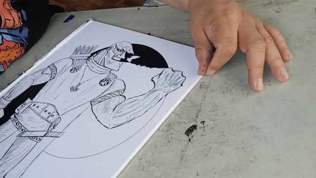 Adding blacks makes the viking pop up in front, link in bio
#VikingArt #MythologyArt #OriginalArtForSale