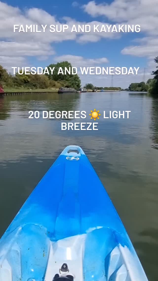 Easter holiday with a bunus 🌞 Mini heatwave = mandatory water time 🏄♀️🛶
Sup and kayaking sessions available. Get your session booked before the dates fill up!