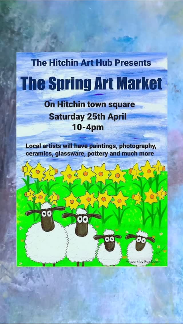 Join me and the lovely Hitchin Art Hub tomorrow in the Market Square from 10am. I'll be there hopefully enjoying the sun ☀️
@visithitchin @hitchincreative