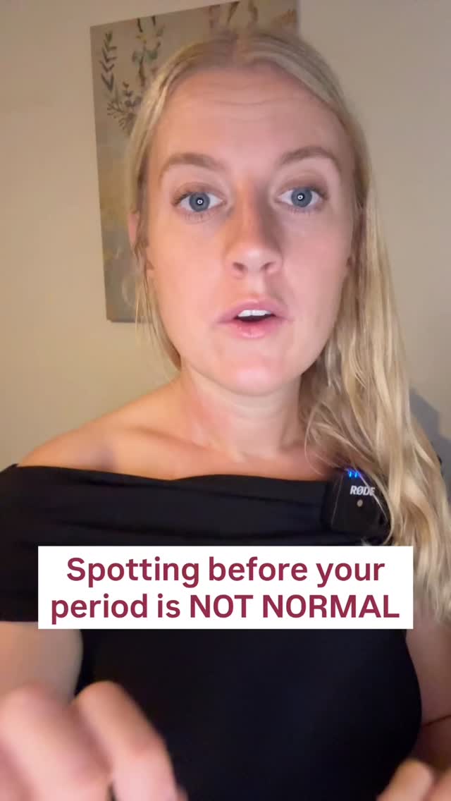 If your period 🩸 starts like this ➡️ a few days of light brown or pink spotting, needing only a liner, before your actual bleed begins ➡️ that pattern is most consistent with inadequate luteal progesterone, aka low progesterone.
After ovulation, progesterone is responsible for stabilising the endometrial lining. It maintains the integrity of the lining and prevents premature breakdown.
When progesterone output is:
➡️ insufficient
➡️ delayed in its rise
➡️ or declines too early
…the endometrium begins to shed before your period is due, which presents as premenstrual spotting.
This can occur even when ovulation has happened.
A mid-luteal progesterone result that is technically “ovulatory” (e.g. ~19 nmol/L) does not always reflect optimal luteal function or adequate endometrial support.
Clinically, this pattern is relevant because progesterone is required to:
➡️ maintain endometrial stability
➡️ support implantation
➡️ sustain early pregnancy
Premenstrual spotting is therefore not just a variation of a ‘normal cycle’, it is a sign of suboptimal luteal phase function that warrants investigation, particularly if conception is the goal.
If this is happening in your cycle and you want to fix it, this is exactly what I work through with my clients
#hormonehealth #womenshealth #progesterone #fertility #menstrualcycle