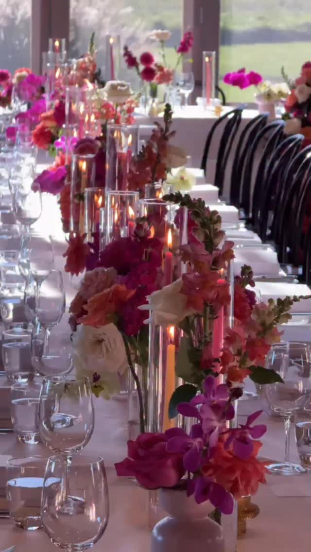 A fairytale, full of cascading florals, massed candlelight and colour. Our couple trusted us to create magic, and we deliver ✨