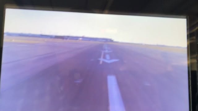 Nothing like waking up during landing and the aircraft’s camera shows you landing on the takeoff runway. Denmark!