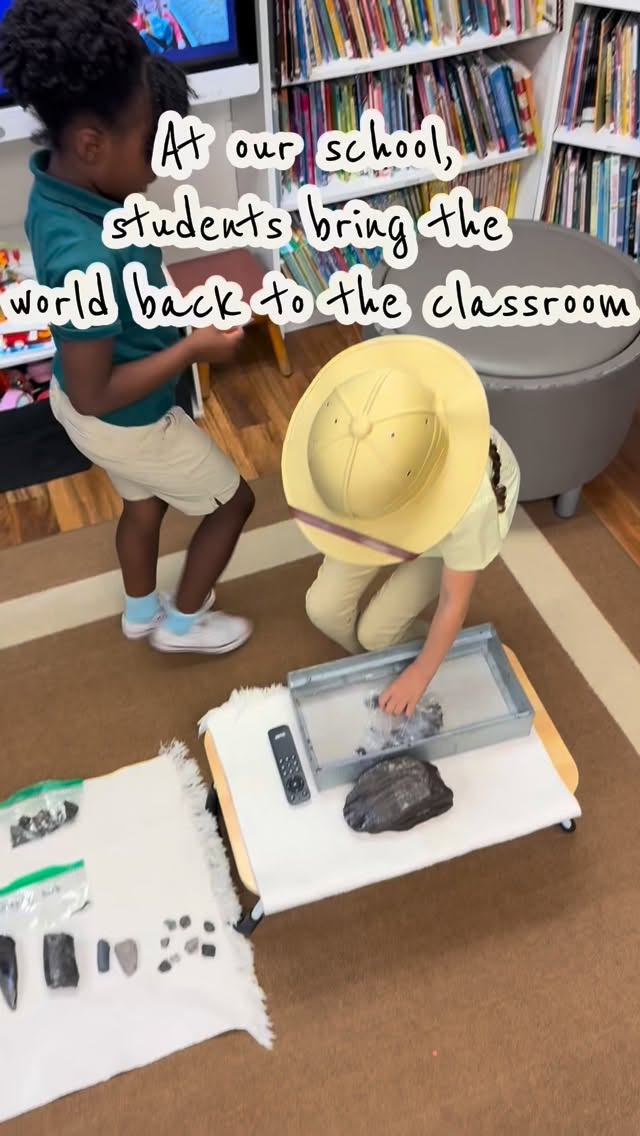 In our classroom, students are welcome to share more than just academics- trips, projects, passions, interests, if it matters to you, it matters to us.
#montessori #education #elementary #fossils