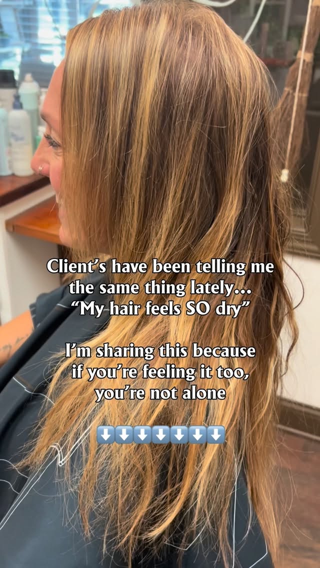 If your hair has been feeling dry, brittle, or dull lately, youโre not imagining it. Dryness can show up differently for winter than summer.
๐ Winter dryness comes from cold air, indoor heat, and static.
๐ Summer dryness comes from sun exposure, chlorine, and humidity.
๐๐ป Your hair needs different support in each season, so being on the right regimen is the first step to getting your moisture back.
๐๐ฒ๐๐ซ๐๐ญ๐ข๐จ๐ง ๐๐ฌ๐งโ๐ญ ๐๐ฉ๐ญ๐ข๐จ๐ง๐๐ฅ โ ๐๐ญโ๐ฌ ๐ญ๐ก๐ ๐
๐จ๐ฎ๐ง๐๐๐ญ๐ข๐จ๐ง
๐๐ป Add a deep conditioning treatment at your appointment
๐๐ป Use conditioner every time you wash
๐๐ป Apply a highโquality leaveโin conditioner on wet hair to lock in moisture
๐๐จ๐ง๐ ๐๐๐ข๐ซ ๐๐๐๐๐ฌ ๐๐ฑ๐ญ๐ซ๐ ๐๐จ๐ฏ๐
If your hair is longer, youโll want to incorporate treatments that strengthen, seal, and protect your ends:
๐๐ป Split end sealers
๐๐ป Glazes for shine + smoothness
๐๐ป Deep conditioning treatments
๐๐ป And in the summer, consider Brazilian or keratin blowouts instead of a haircut every visit, they help control frizz, smooth the cuticle, and maintain length.