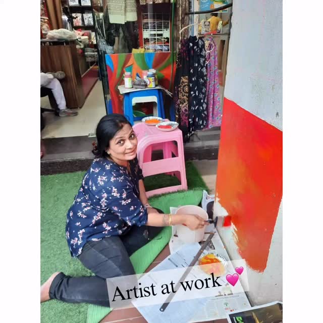 Where it all happens….
An old moment….but the process remains the same.
Lost in my own world, creating , experimenting, and finding joy in every stroke.
#artistatwork #behindthescenes #artistlife #creativeprocess #artmood