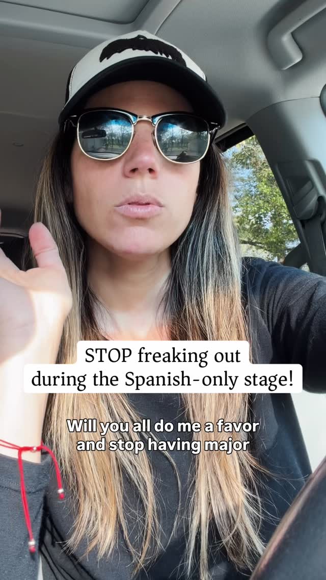 The Spanish-only stage (that stage where your little one is only speaking Spanish) isn’t something to fix or rush through…it is something to cherish, to stretch for as long as possible.
Yes, as parents, we find it difficult when our children find themselves in situations where they don’t understand another kid at the park or a teacher and extracurricular activity. But all of those are opportunities to continue acquiring the language that we can help them through without having to switch over and throw away the foundation that we have worked hard to build.
Trust the process and trust your child. They might not be speaking English yet, but they are acquiring it every day. And once this stage is over, it never comes back.
#spanishfirst #crianzabilingüe #bilingualkids
