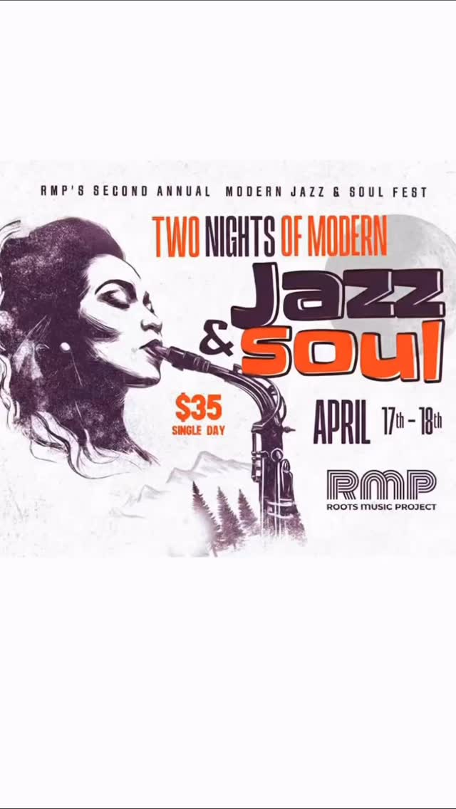 Roots Music Project’s second annual celebration of forward-thinking jazz, soul, and contemporary improvisational music, created to fill a long-standing gap in Boulder’s live music landscape. Two Days with Ten bands featuring an incredibly stellar lineup of national, regional and youth acts.