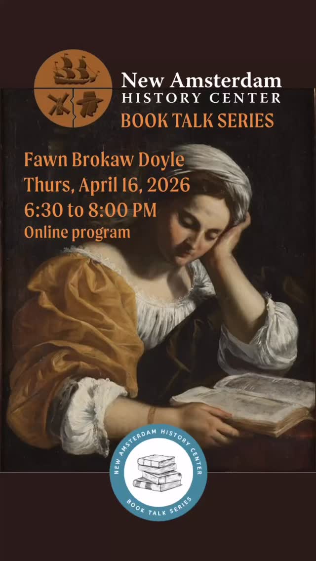 THIS WEEK- Thursday, April 16th- 6:30 to 8pm
I’m honored to be part of the @newamsterdamhistorycenter Book Talk Series!
This is a special talk because it’s in conversation with Lana Waite Holden, author of Catalyntje: A Life in New Amsterdam, about the mother of my protagonist. Lana and I became acquainted and fast friends over our shared interest in Dutch NY!
I’ll also be sharing a little about my next book👀
Registration for the talk is in my bio. Hope to see you there!