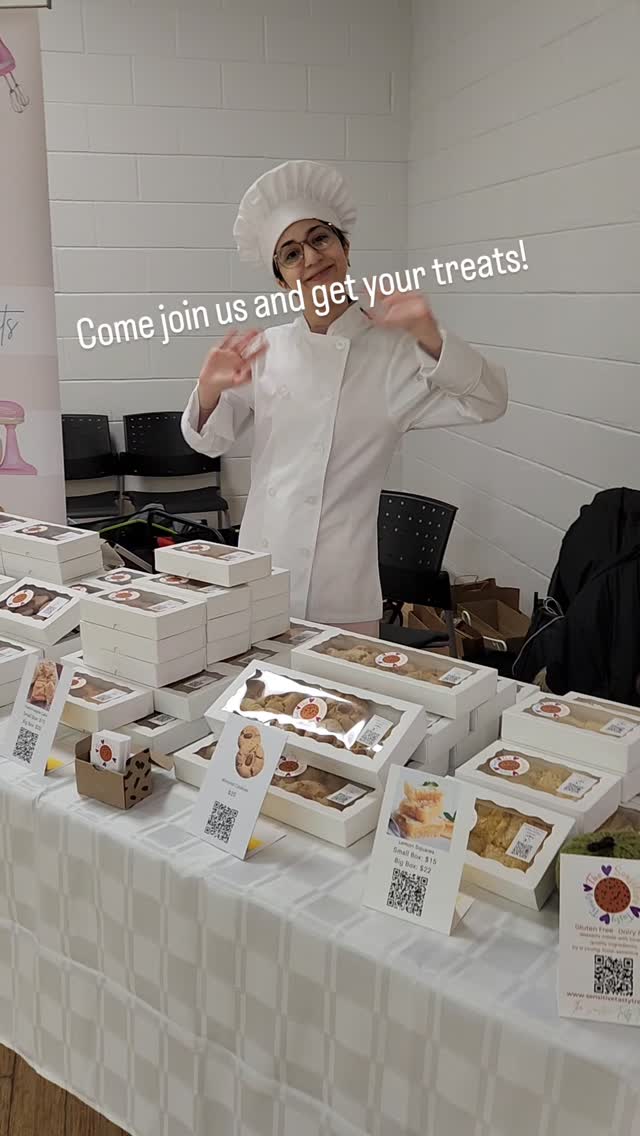 I'm a vendor at the @newmarket_farmersmarket again!
Come get your treats... we're here till 2 pm! โค๏ธโค๏ธ๐๐
#bakingwithneekta #glutenfree #dairyfree #sensitivett #homebakery
