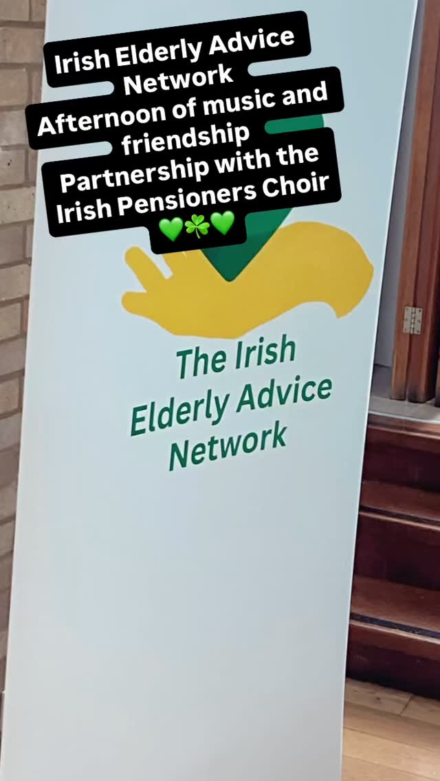 Irish Elderly Advice Network
Afternoon of music and friendship in partnership with the Irish Pensioners Choir - at the Irish Elders and Friends Centre, St Thomas More Hall, 9 Henry Road, London, N4 2LH.
To donate to support our work, please visit www.irishelders.org.uk
#olderirish #irishinlondon #irishelderly