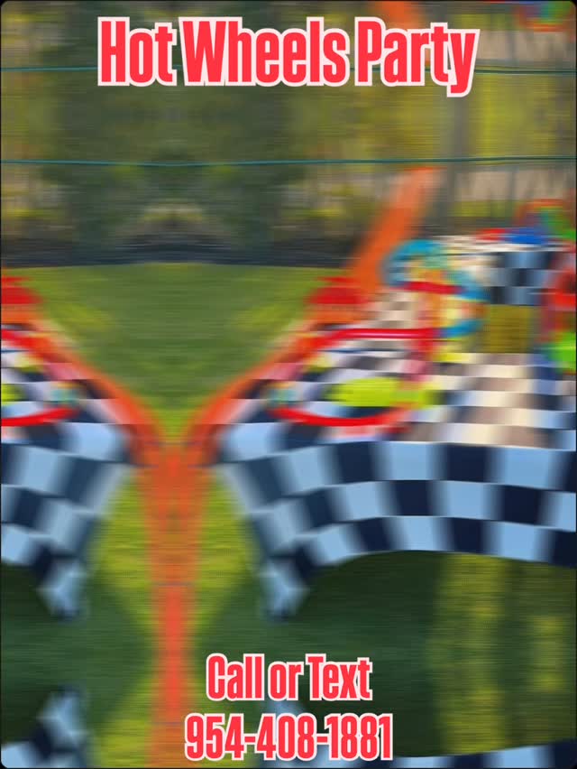 Rev up the fun with our 🔥 Hot Wheels Party Experience! 🏁
Perfect for birthdays, school events, and epic celebrations — kids race, play, and compete in a high-energy setup that brings the excitement to YOU! 🚗💨
We handle everything so you can sit back and enjoy the action.
📞 Call or text us at 954-408-1881 to book your event today!
#HotWheelsParty #KidsPartyIdeas #BirthdayFun #EventEntertainment #partyrentals