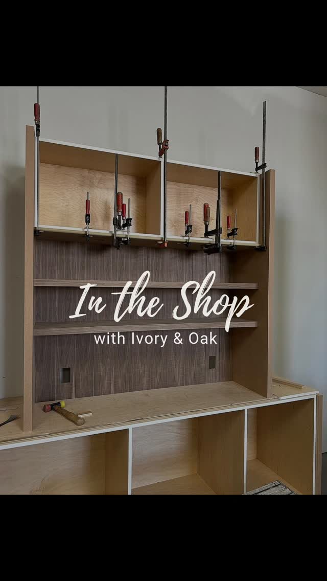 Currently in the Ivory & Oak millwork shop.
#woodwork #builtins #millwork #cabinetry #customhomes