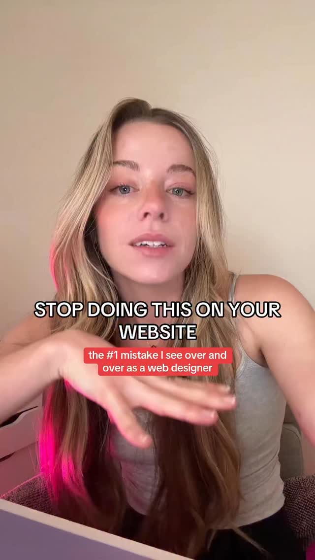 This is one of the top causes for a high bounce rate (leaving super fast after visiting) on websites. The longer someone stays on your site the more likely they are to inquire or purchase!!!
There's a free website scorecard in my freebies like (in bio) if you want to see how you're is doing ✨