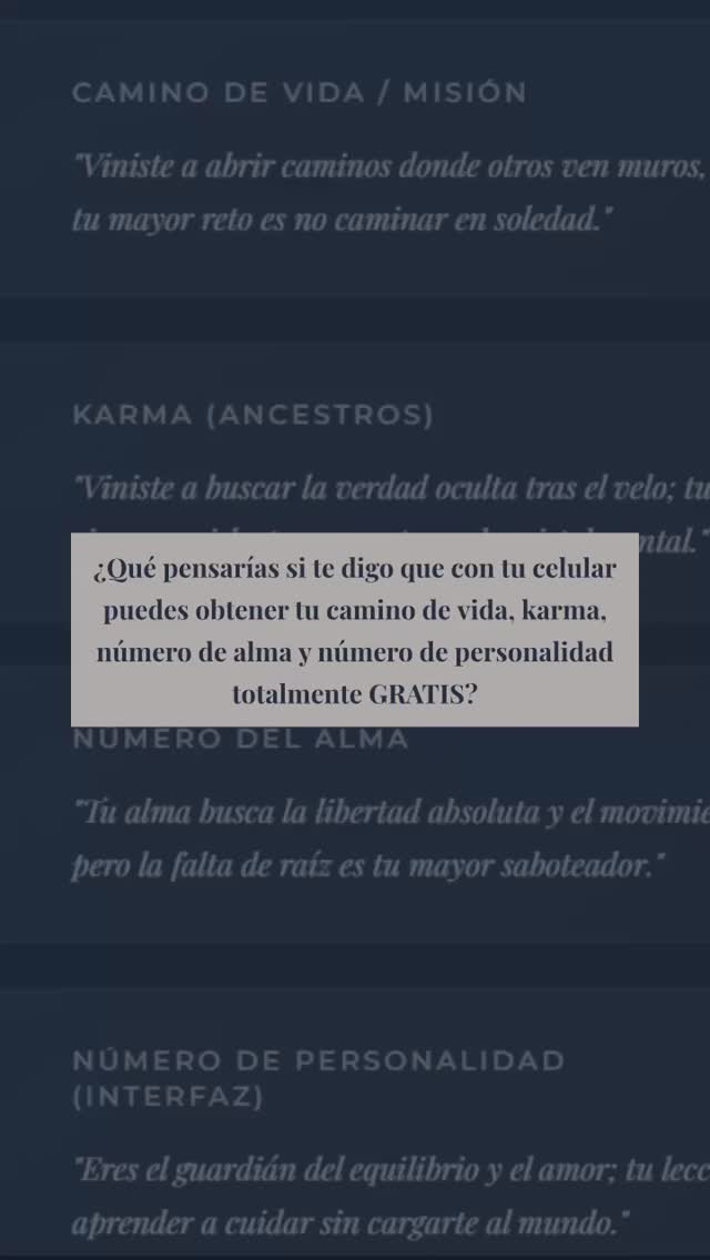 Responde FRECUENCIA y te mando la app. ¡El registro y tu ADN numerológico son totalmente GRATIS!