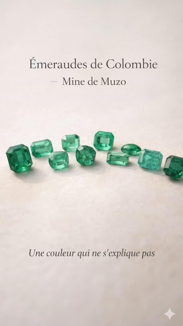 Émeraudes de Colombie — Mine de Muzo
Rares et précieuses, les émeraudes issues de la mine de Muzo comptent parmi les plus recherchées au monde.
Leur vert profond et vibrant, associé à une formation géologique unique, leur confère une identité incomparable.
Chaque pierre possède sa propre structure interne, ses nuances, sa lumière.
Autant de signatures naturelles qui attestent de leur authenticité et de leur singularité.
Accompagnée de son certificat, cette émeraude témoigne de son origine et de ses caractéristiques gemmologiques.
—
Disponible sur demande
#emeraude #emerald #emeraudecolombie #muzo