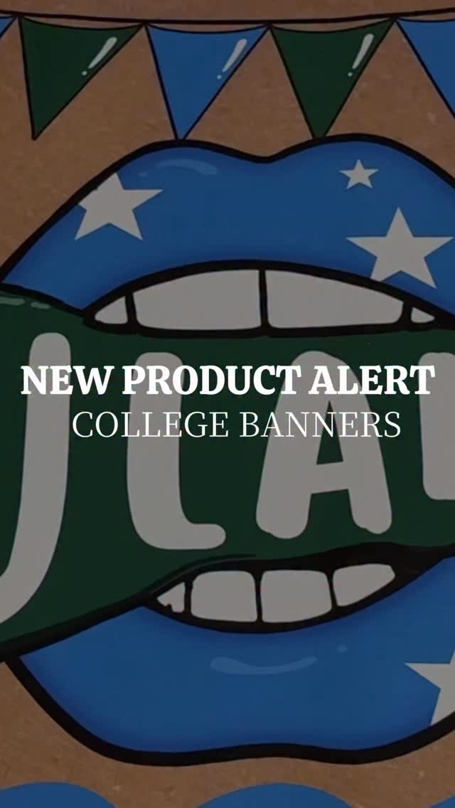 By popular request… banners are here!
they look like paper, but don’t tear
made for bed parties, graduation… and everything after
same colors. same energy. designed to coordinate. just bigger.
#bedparty #collegebound #graduationparty #collegebanners