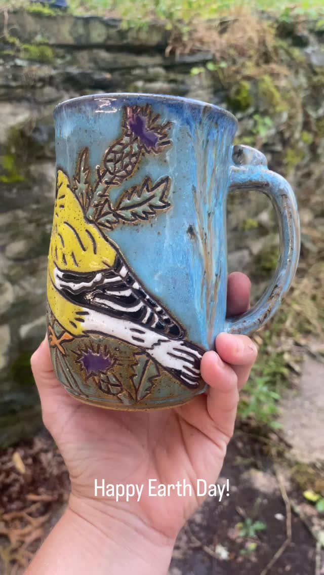 I am grateful for this planet and all of its plants and creatures that are so inspiring.
Fun fact because I think about this pretty often: The earth orbits the sun at 67,000 mph and also spins hundreds of miles per hour. So wild to think about! 🌎🌳🌱
Happy Earth Day!
Note: these mugs are all sold, more coming soon I hope 😅 thank you!